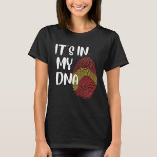 It s In My DNA Spanish Proud Español Spanish Flag T-Shirt