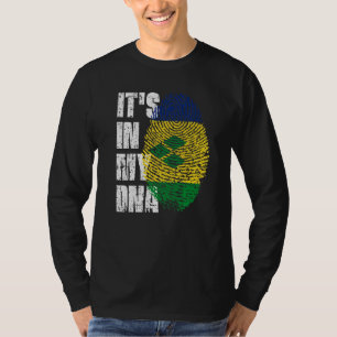 It S In My Dna St Vincent & Grenadines Flag Roots T-Shirt