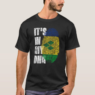 It S In My Dna St Vincent & Grenadines Flag Roots T-Shirt