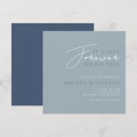 It’s Just Forever No Big Deal Casual Wedding|Blue