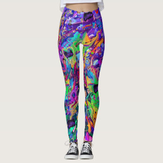 It’s Just Graffiti By CBDOilPrincess Leggings