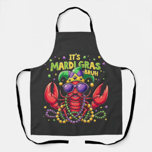 It’s Mardi Gras Bruh Funny Shrimp New Orleans   Apron
