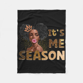 It’s Me Season Melanin Queen Bubblegum Black Histo Fleece Blanket