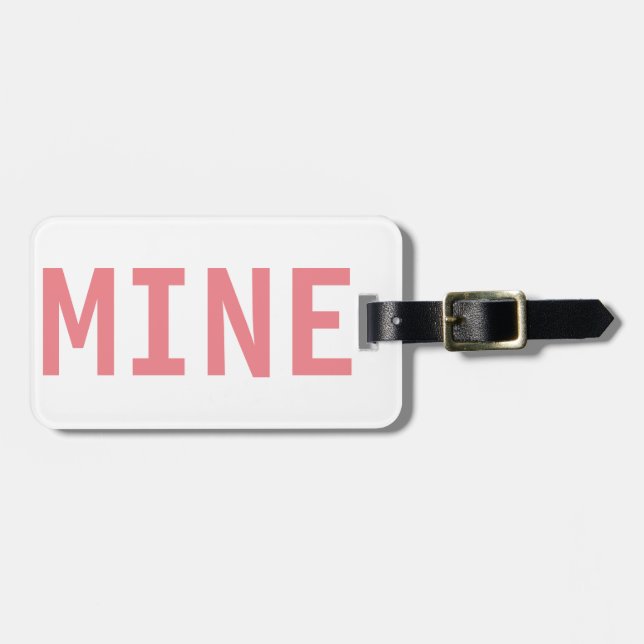 It,s Mine Luggage Tag (Front Horizontal)