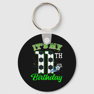 It’s My 11th Birthday Footll Boy Girl Kids Soccer Key Ring