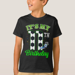 It’s My 11th Birthday Footll Boy Girl Kids Soccer T-Shirt