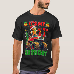 It’s My 11th Birthday Gingerbread Monster Truck Ch T-Shirt