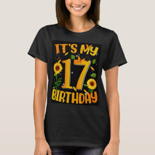 It’s My 17 Birthday Shirt – Cute Sunflower Birthda