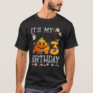 It s My 3rd Birthday Poop Halloween Birthday Gift T-Shirt