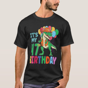 It s My 47th Birthday Dinosaur Boys Girls Kids Bir T-Shirt