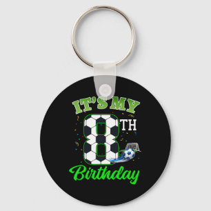 It’s My 8th Birthday Footll Boy Girl Kids Soccer S Key Ring