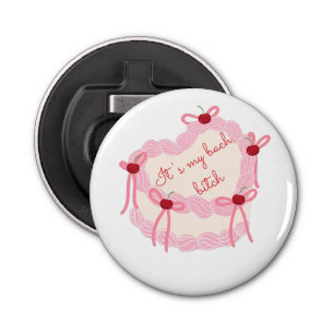 It’s My Bachelorette Coquette Cake Bridal Party Bottle Opener