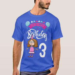 It`s My Birthday 3 Themed Fairy Birthday T-Shirt