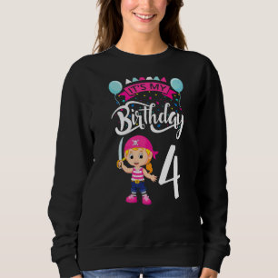 It`s My Birthday 4 Kids Party Themed Pirate Birthd Sweatshirt