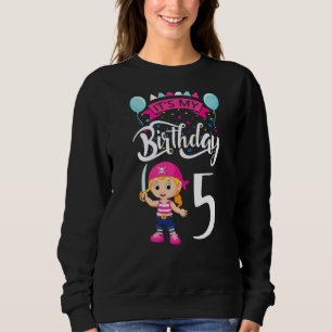 It`s My Birthday 5 Kids Party Themed Pirate Birthd Sweatshirt