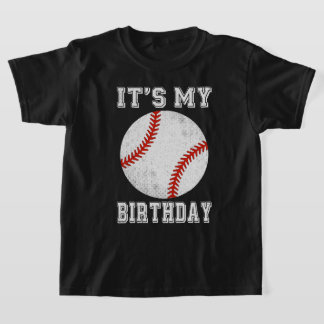 It’s My Birthday Baseball Design T-Shirt