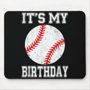 It’s My Birthday Baseball Vintage Style Mouse Pad