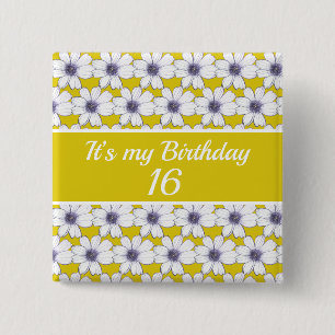 It’s my Birthday Custom Birthday 15 Cm Square Badge