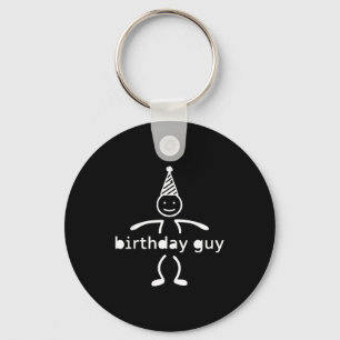 It S My Birthday Party Smile Face Stick Funny Birt Key Ring
