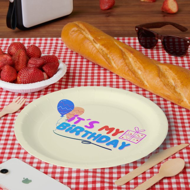 IT´S MY BIRTHDAY TODAY PAPER PLATE (Picnic)
