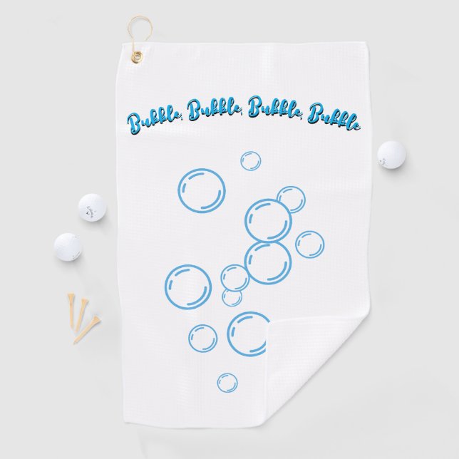It’s nobody’s fault bubbles up  golf towel (InSitu)