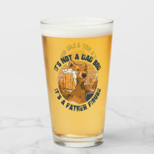 It’s Not a Dad Bod Funny Bear Glass