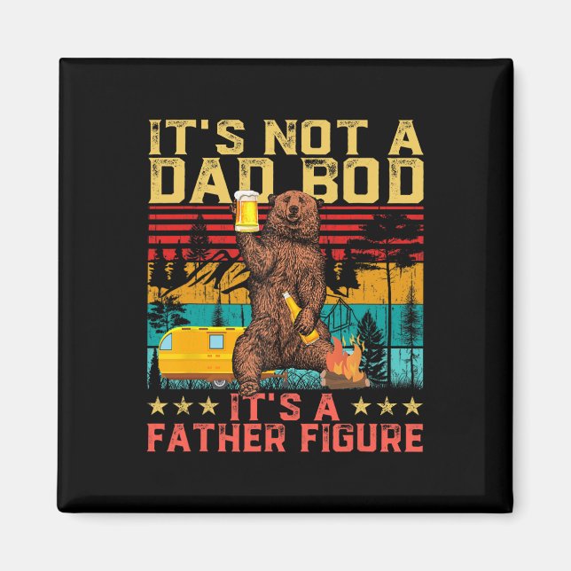 It&# s Not A Dad Bod It&# s Father Figure Retro  Magnet (Front)