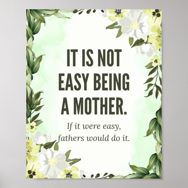 "It’s Not Easy Being a Mother" – The Golden Girls  Poster (Front)