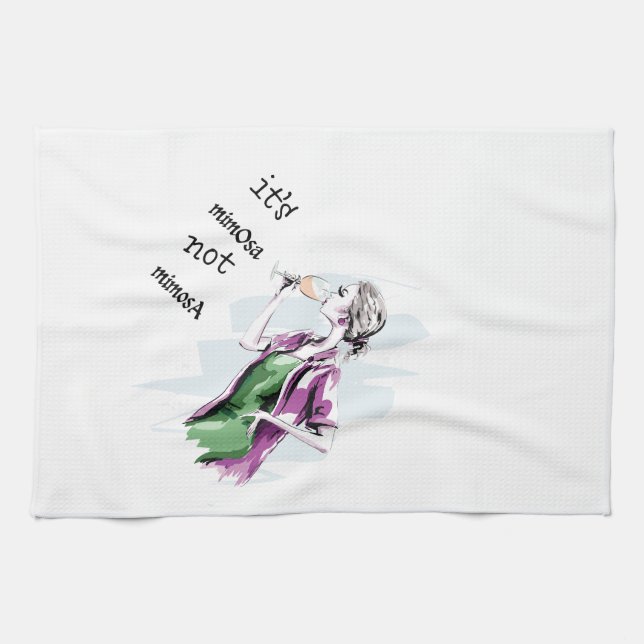 It’s Not Mimosa  Tea Towel (Horizontal)