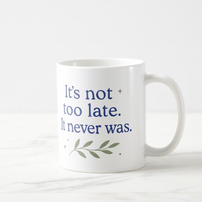 It’s not too late. It never was - Coffee Mug (Right)