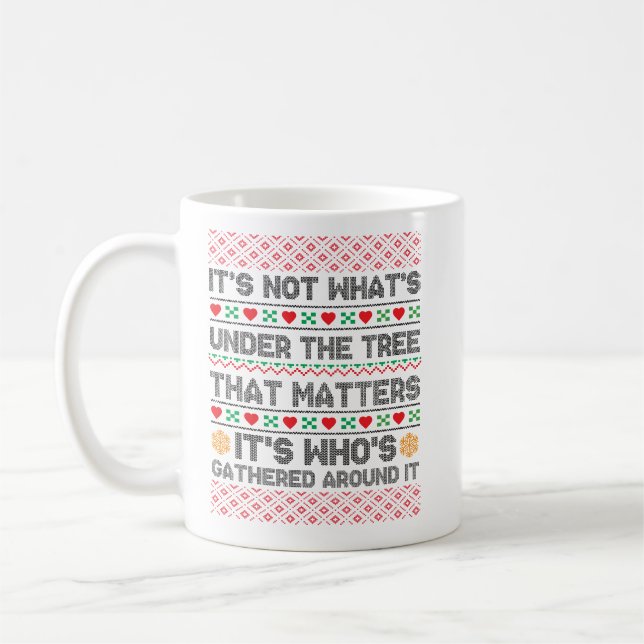 It’s Not What’s Under the | Merry Christmas  Coffee Mug (Left)