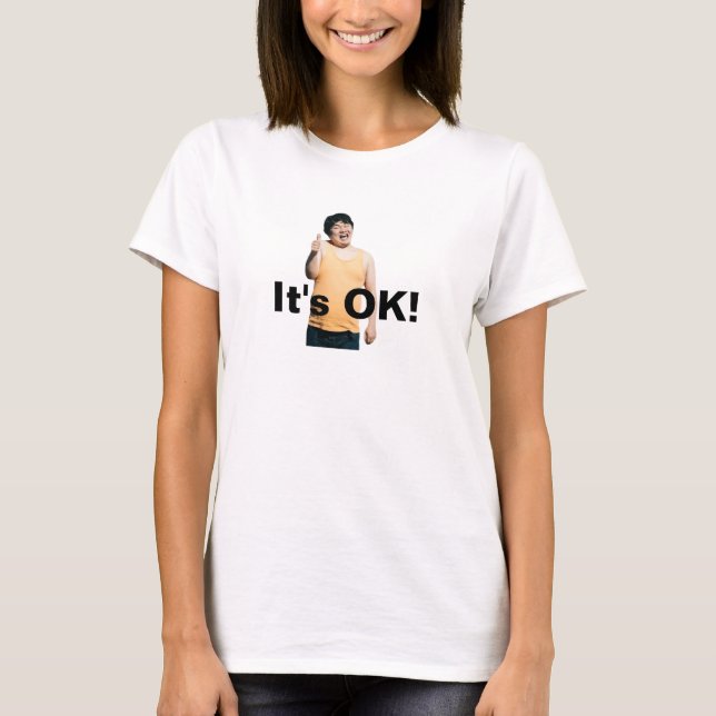 "It’s OK!" Graphic Tee – Spread Good Vibes (Front)