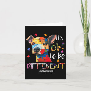 It’s Ok To Be Different - Autism Awareness Dog Card