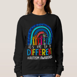 It S Ok To Be Different Autism Awareness Leopard R Sweatshirt