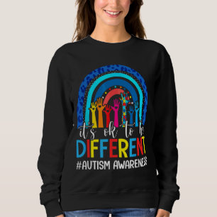It S Ok To Be Different Autism Awareness Leopard R Sweatshirt