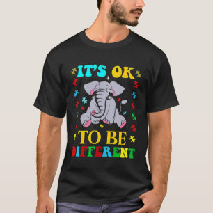It s Ok to Be Different Autism Awareness Puzzle El T-Shirt