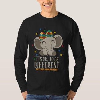 It s Ok to Be Different Autism Awareness Puzzle El T-Shirt