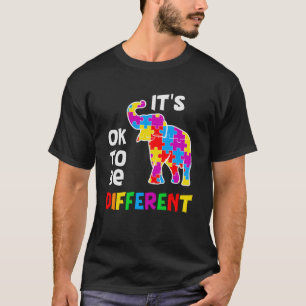 It s Ok to Be Different Autism Awareness Puzzle El T-Shirt
