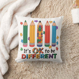It’s OK to be Different Autism Awareness Teacher Cushion