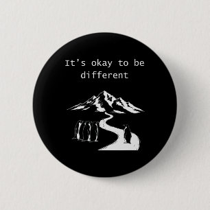 It’s Okay To Not Be Okay Mental Health Powerful Me 6 Cm Round Badge