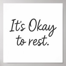It’s Okay to Rest – Wall Print