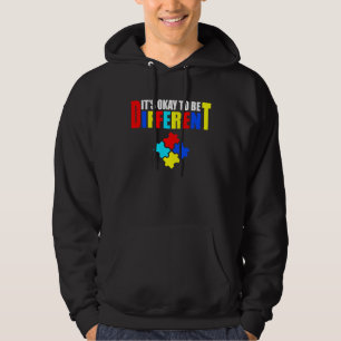 It s Okey To Be Different Autism Awareness Puzzle Hoodie