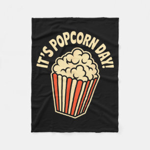It’s Pcorn Day Theater Cozy Snack Food Movie Night Fleece Blanket