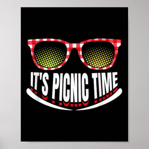 It’s Picnic Time Family Trip Summer Vacation Campi Poster