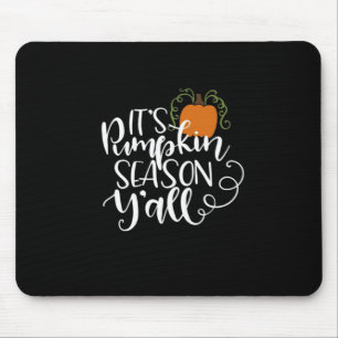 It_s Pumpkin Season Y_all Fitted Mouse Pad