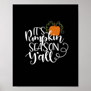 It_s Pumpkin Season Y_all Fitted Poster