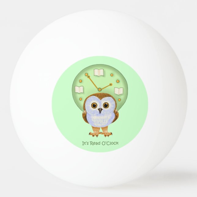 It’s Read O’Clock Ping Pong Ball (Back)