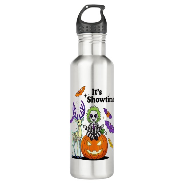 It�s Showtime Funny Halloween 710 Ml Water Bottle (Front)