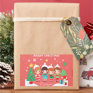 It´s so Kawaii Weihnachten   Kinder   Rectangular Sticker