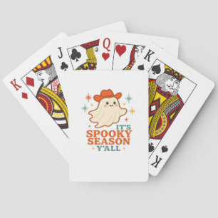 It’s Spooky Season Y’all Cowboy Boo Playing Cards